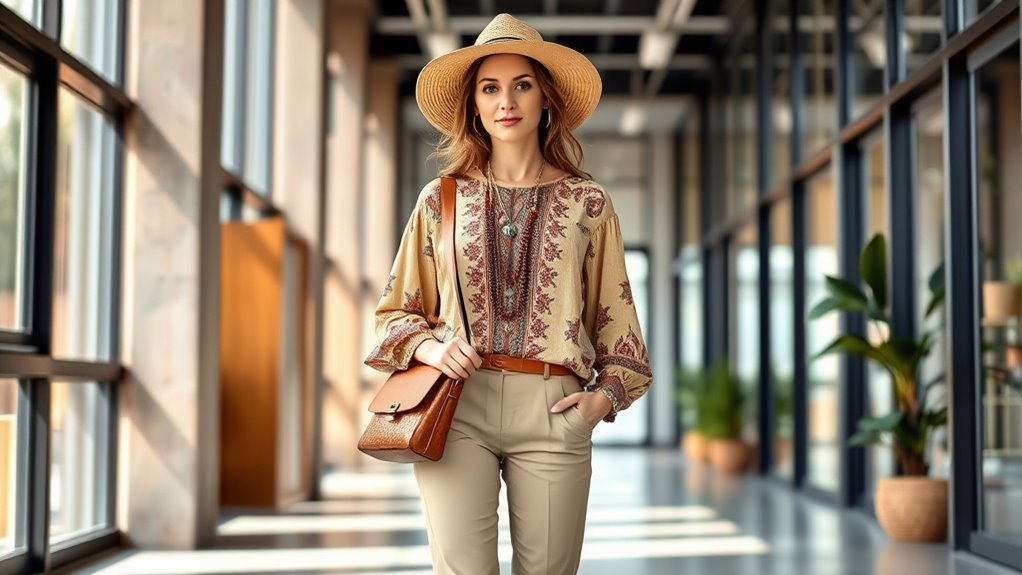 relaxed vintage inspired office style