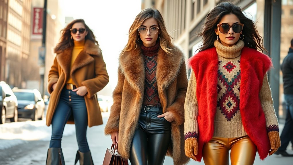 retro colors bold accessories