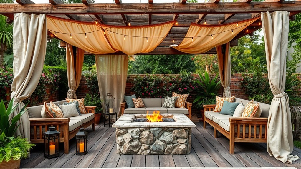 rustic outdoor cozy gathering
