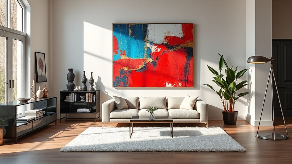 selecting and arranging wall art