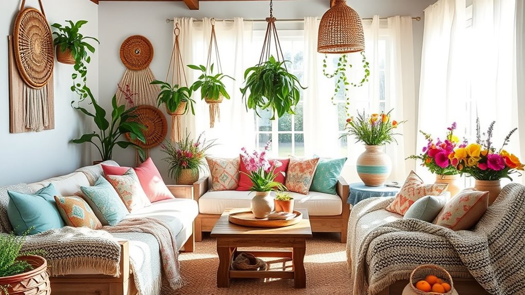share colorful boho decor