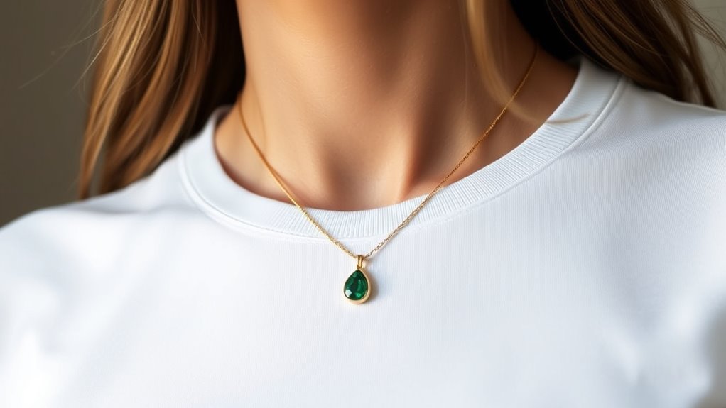 short delicate pendant styling
