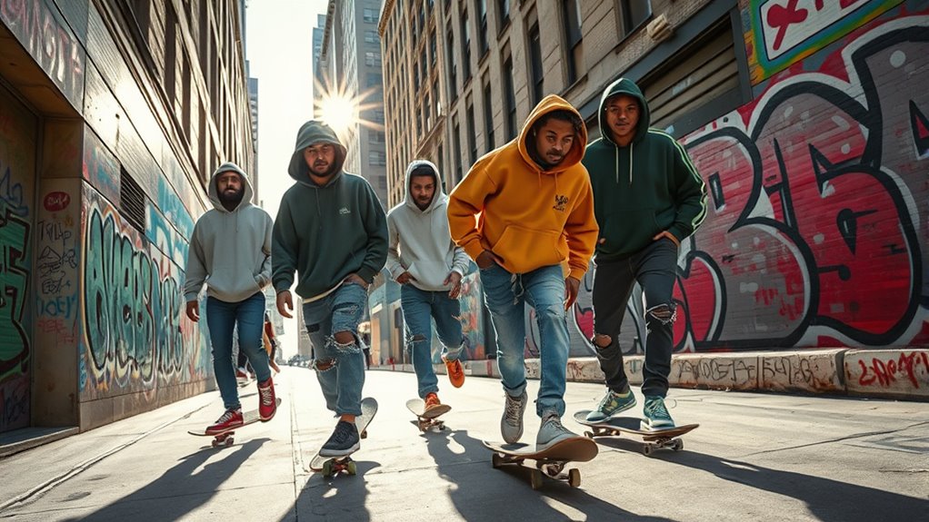skate inspired casual streetwear