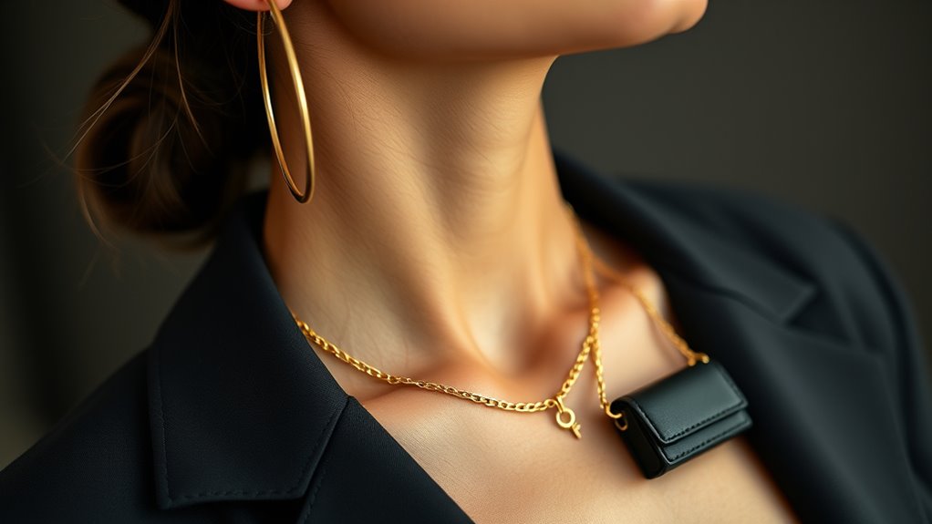 sleek minimalist jewelry styling