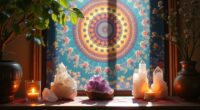 spiritual crystal tapestry decor
