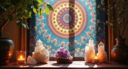spiritual crystal tapestry decor
