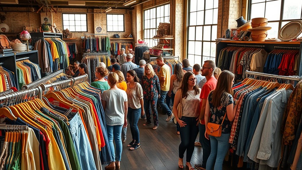 sustainable vintage thrift shopping