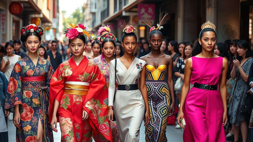 traditional meets modern fashion