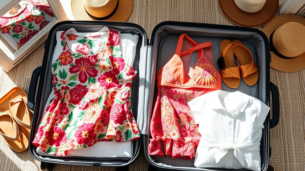 vacation packing and styling