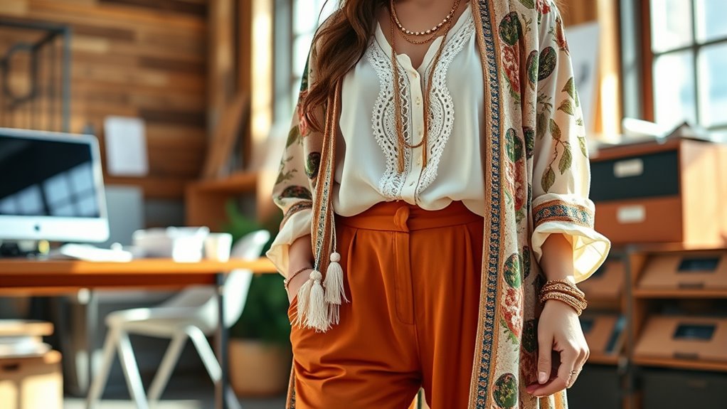 versatile boho office style