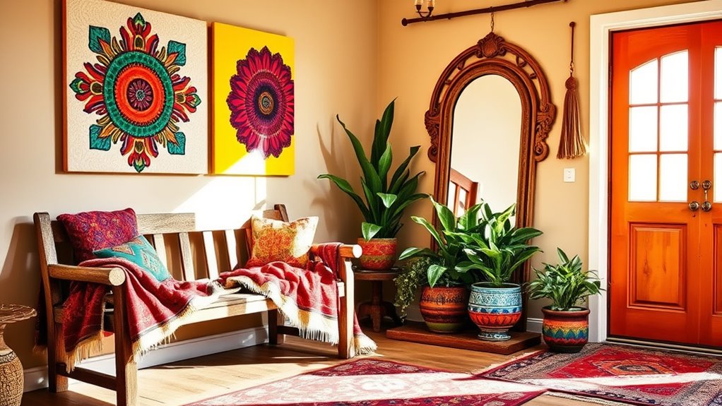 vibrant colors and statement decor