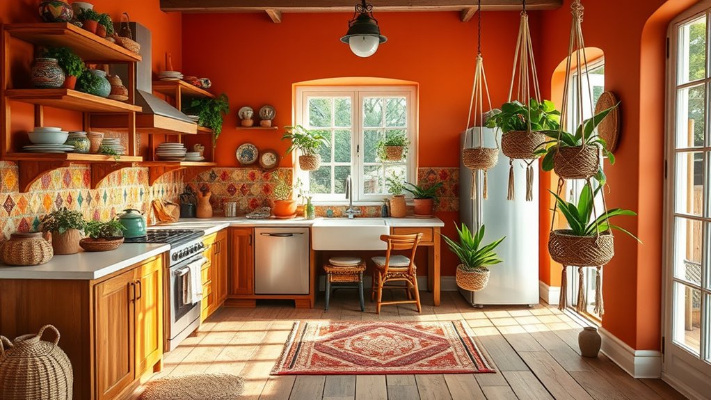 vibrant earthy kitchen palette