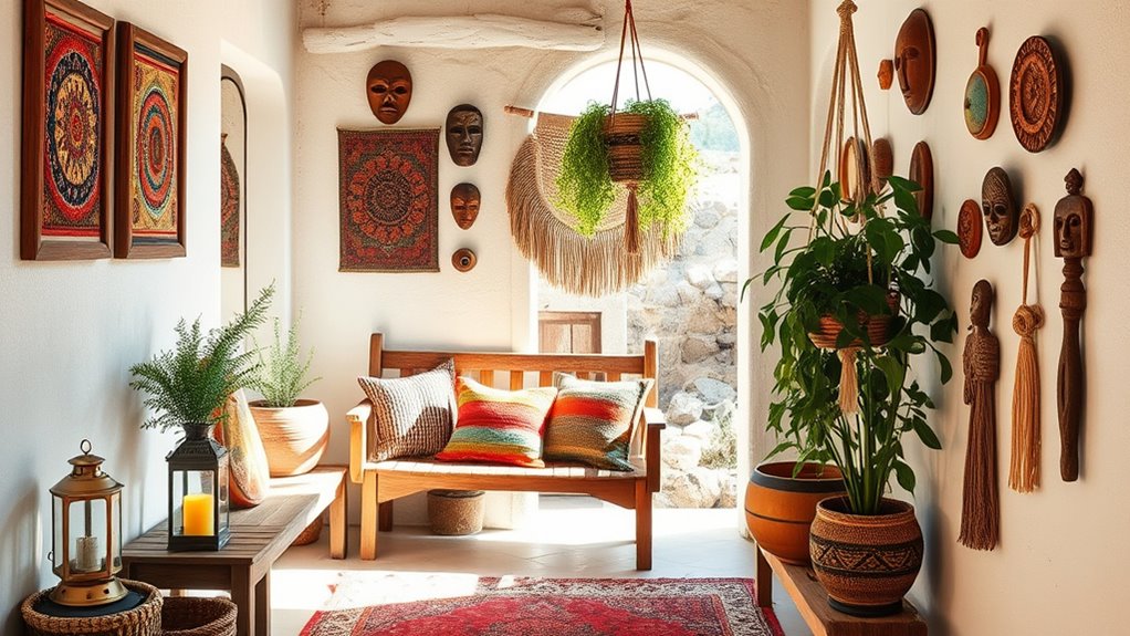 vintage cultural decor displays