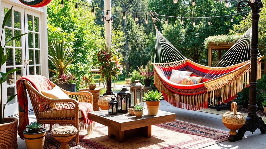 vintage modern boho blending