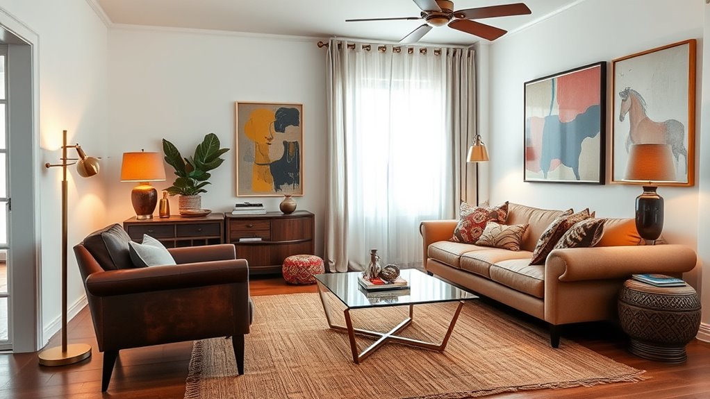 vintage modern harmonious decor