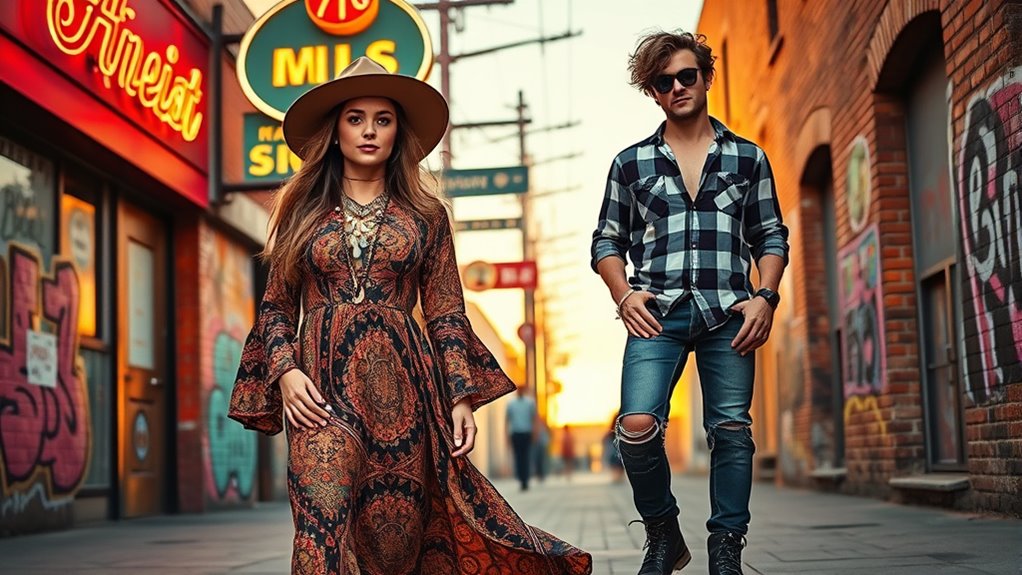 70s boho meets 90s grunge