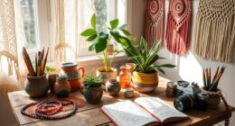 art inspired boho living