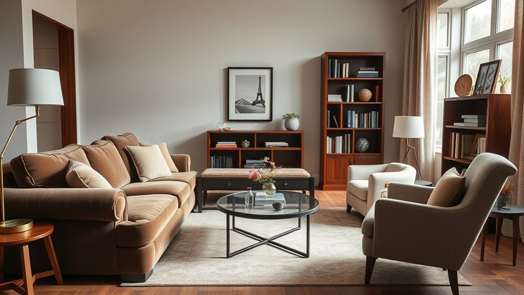 balance furniture size visually