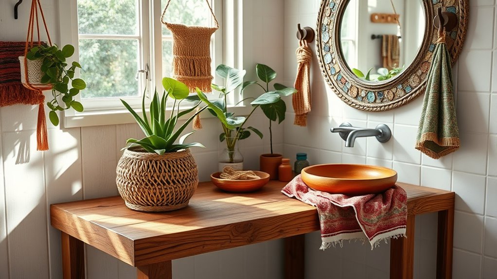 bohemian bathroom makeover ideas