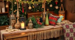 bohemian christmas holiday decor