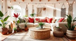 bohemian cozy lounge decor
