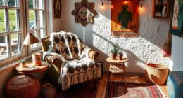 bohemian cozy reading spaces