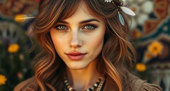 bohemian hair makeup accessories