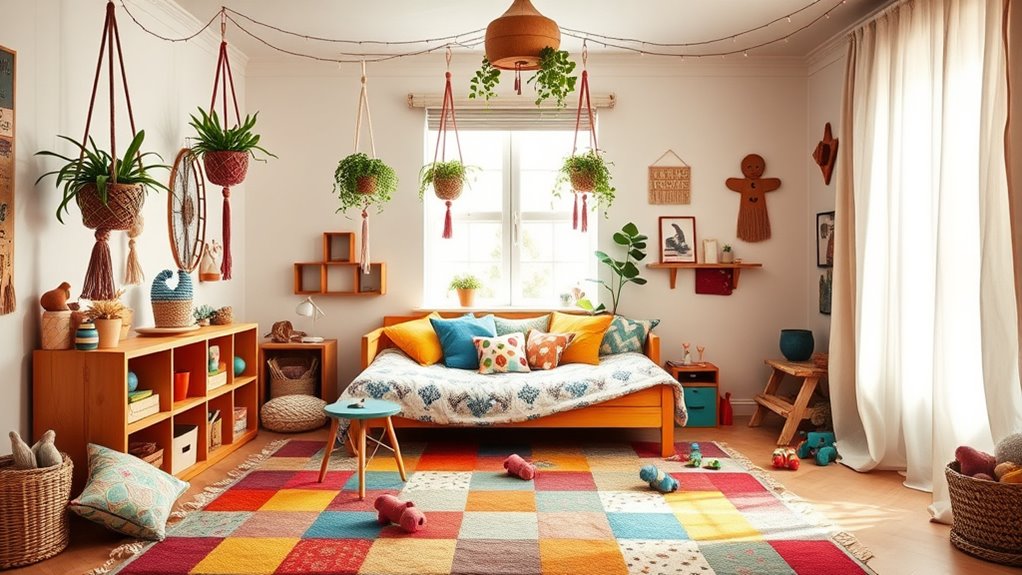 bohemian kids room decor
