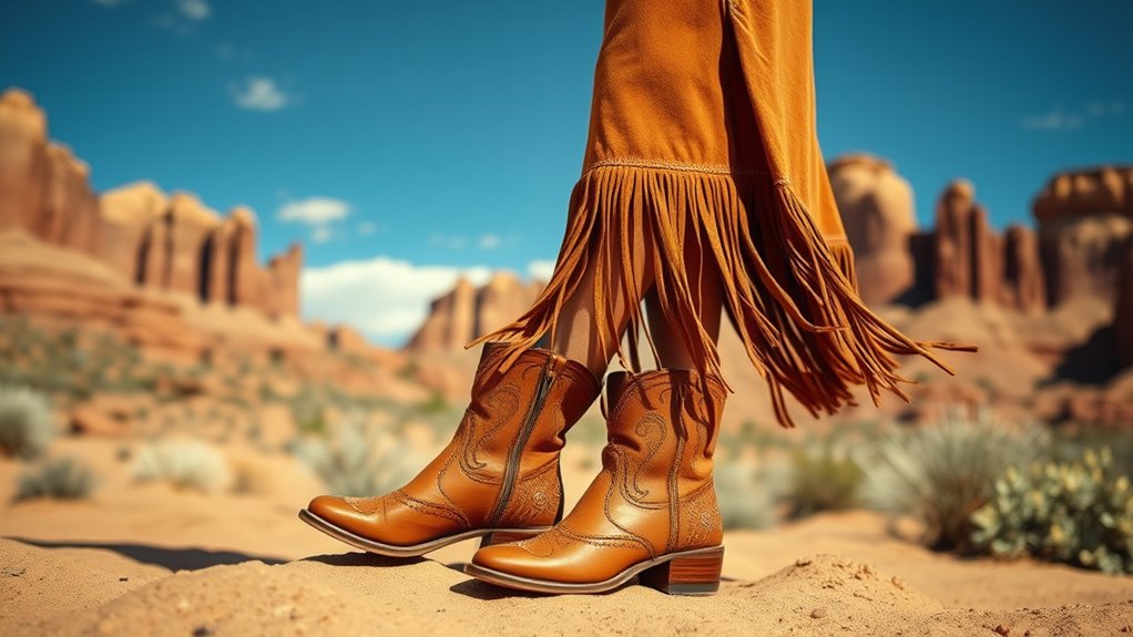 bohemian western footwear style