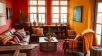 boho color wall decor