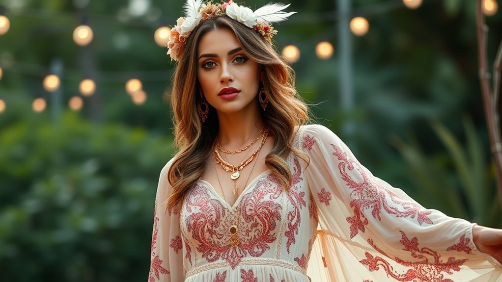 boho glam luxe free spirited