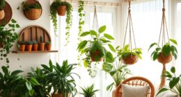 boho greenery plant decor