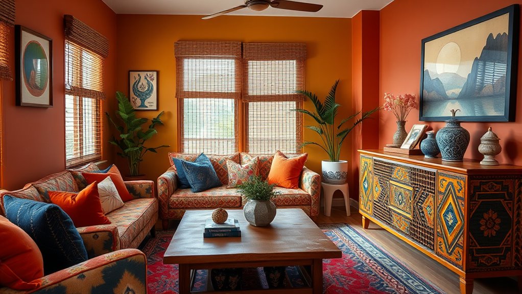 boho wall painting techniques