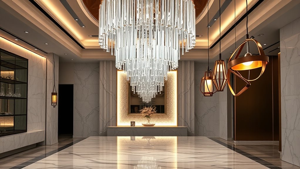 bold artistic lighting statement