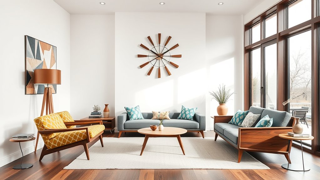 bold colors sleek furniture