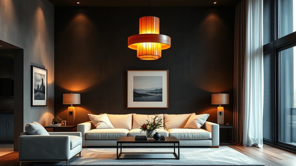 bold statement lighting centerpiece
