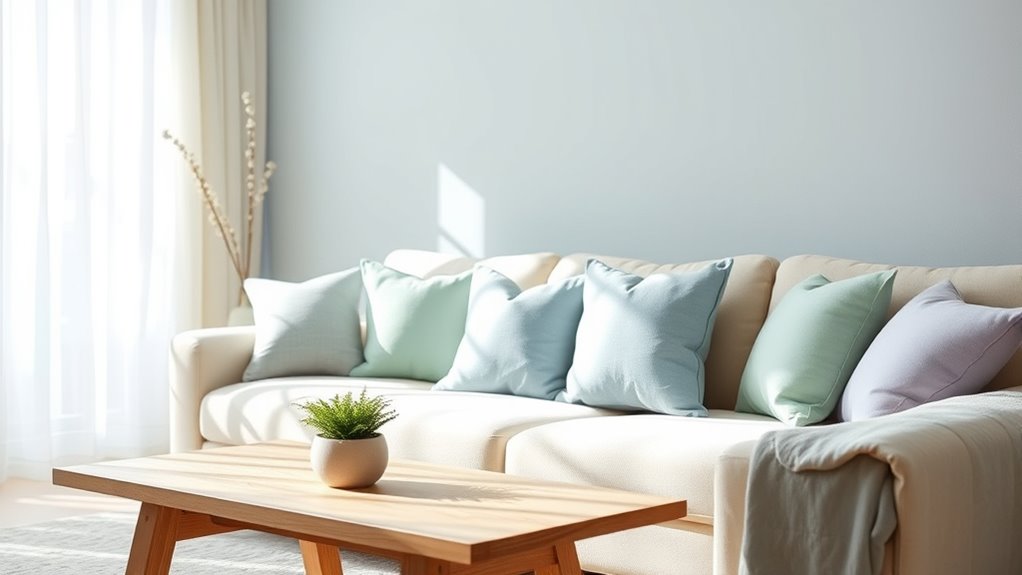 calming colors with light
