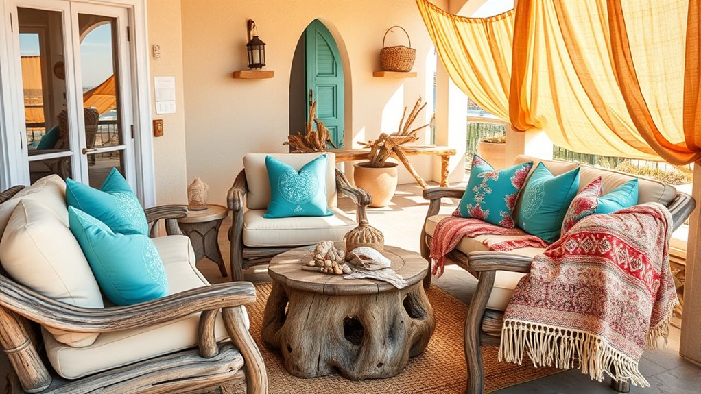 calming ocean inspired neutral palette