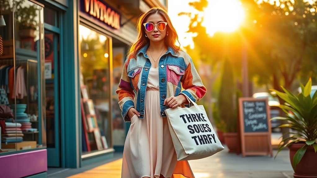 celebrities promote thrift fashion