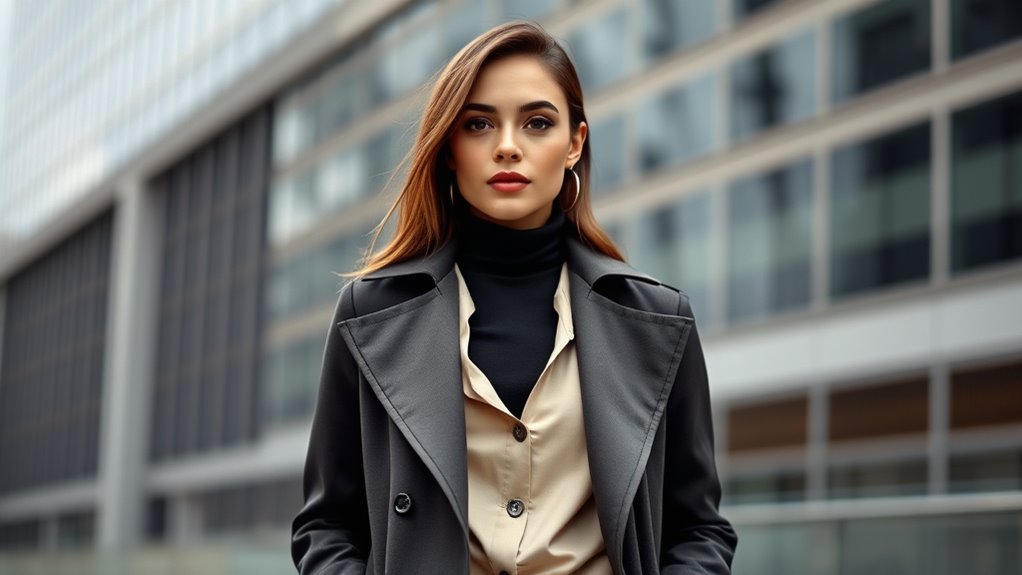 choose fitted structured outerwear