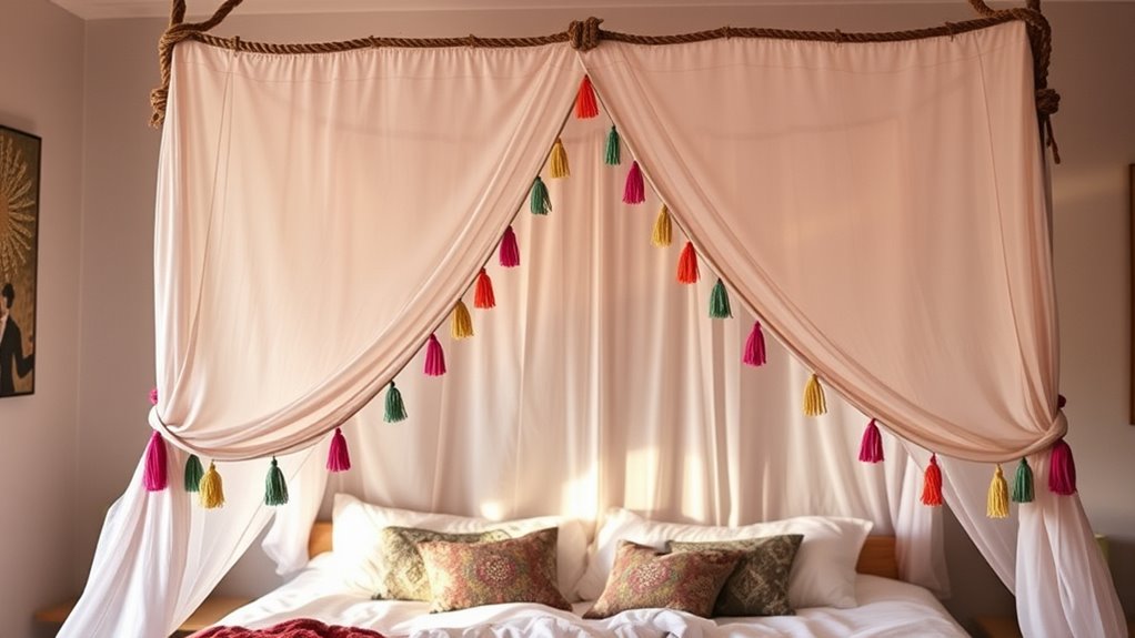 colorful outdoor canopy accents