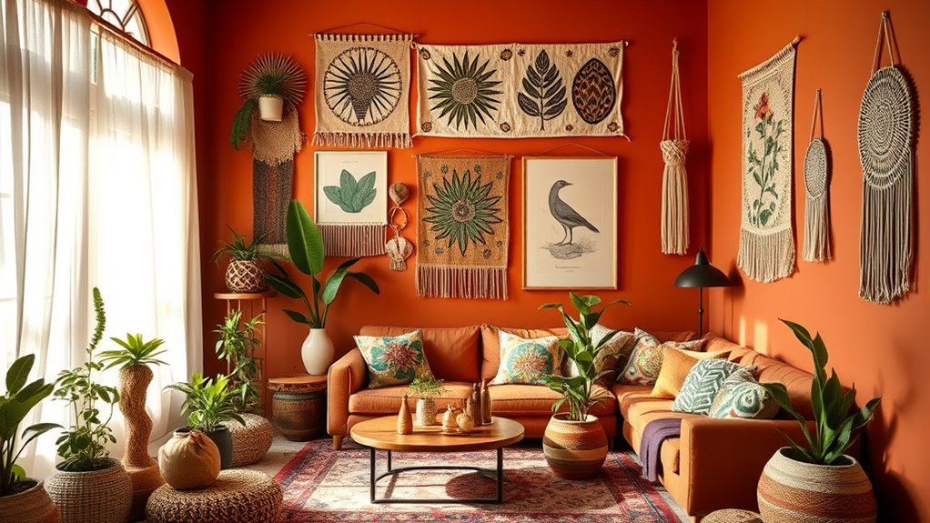 colorful walls and art