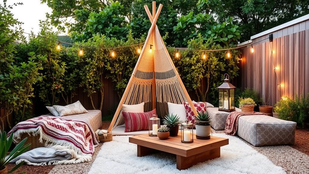 comfortable outdoor lounging