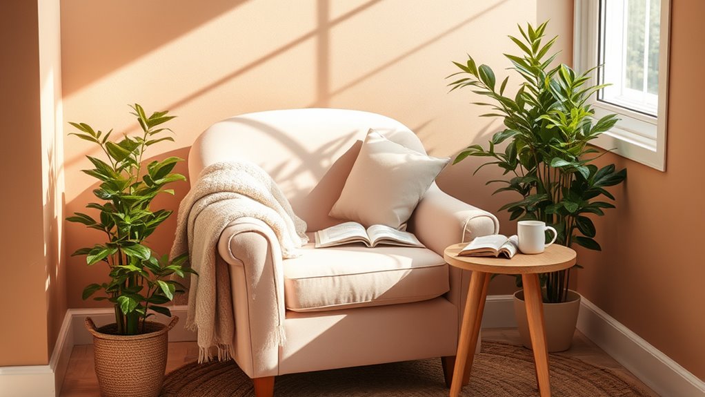 create calming textured space