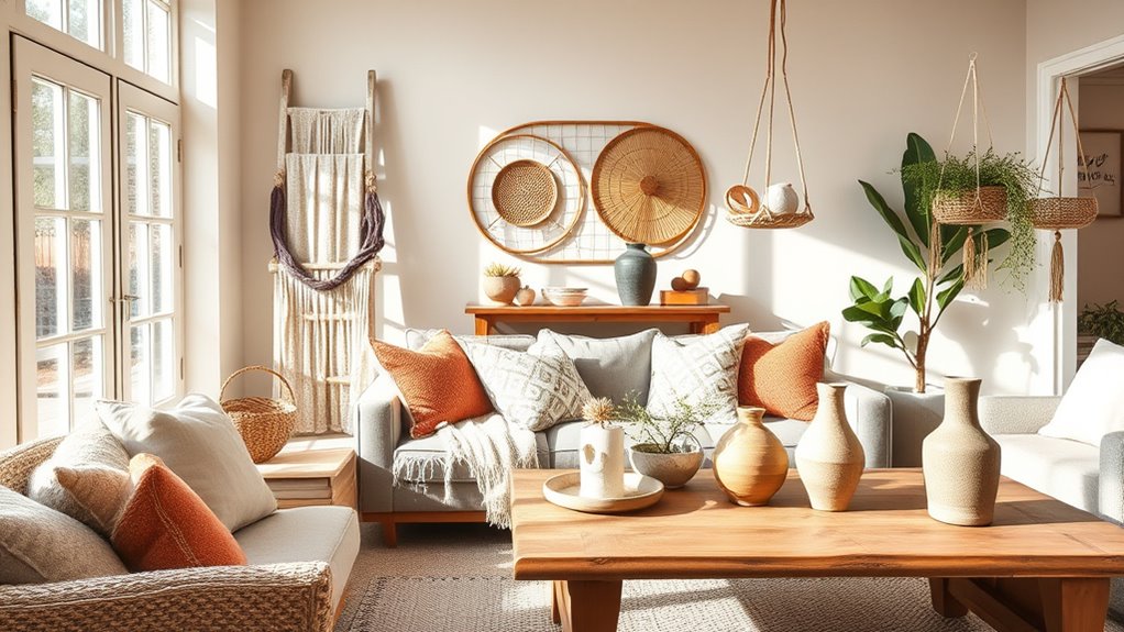 create cohesive boho ambiance