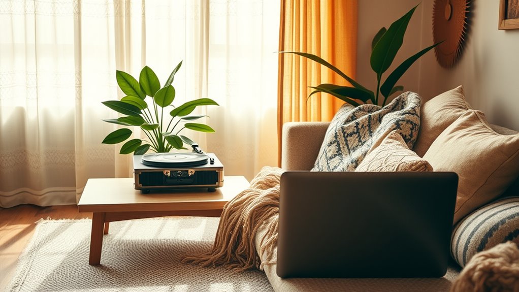 create tech free relaxation zones