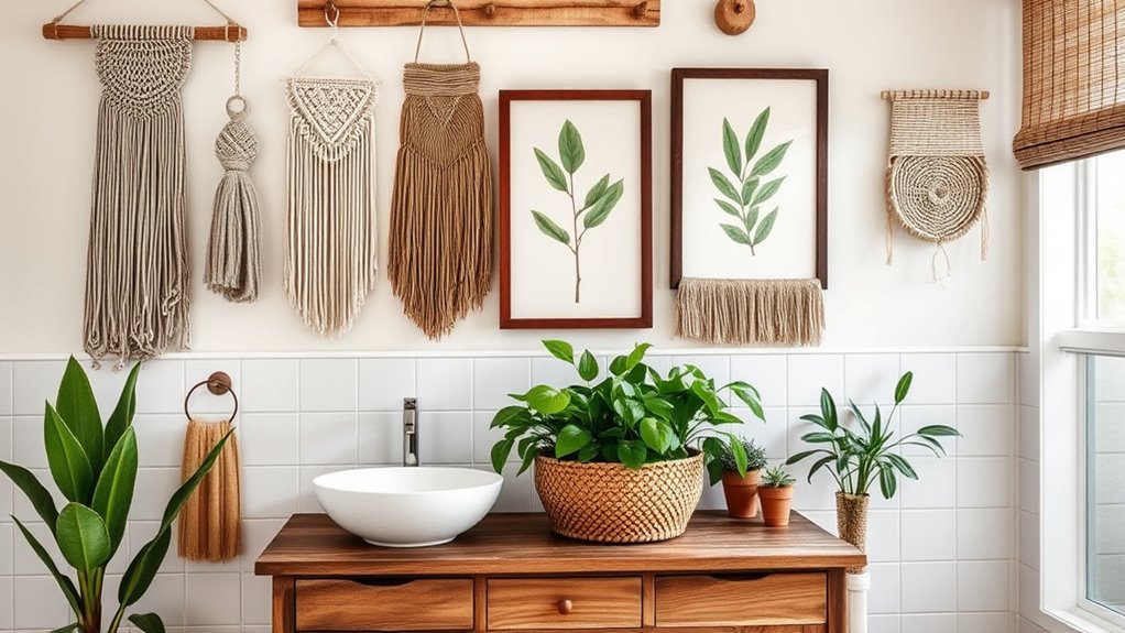 create vibrant boho wall decor