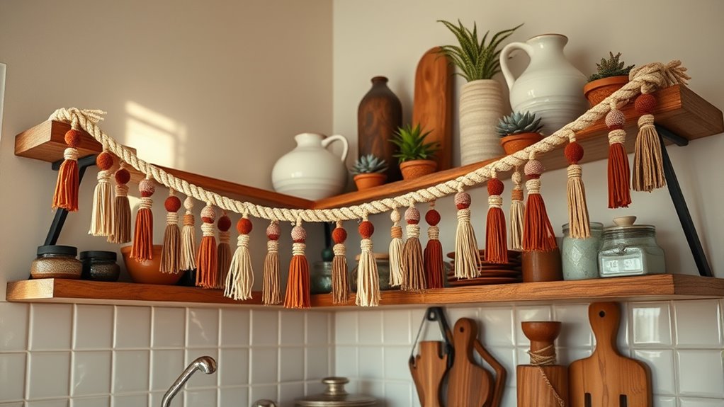 decorative eclectic kitchen garland