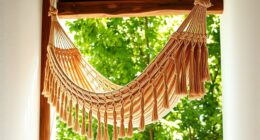 diy boho hammock installation