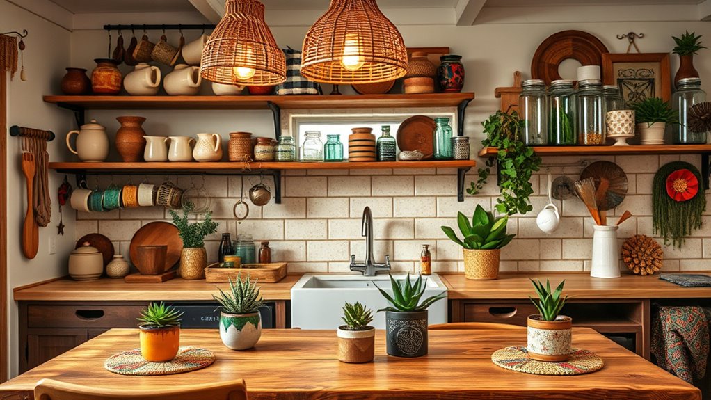 diy boho kitchen decor